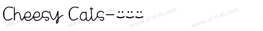 Cheesy Cats字体转换